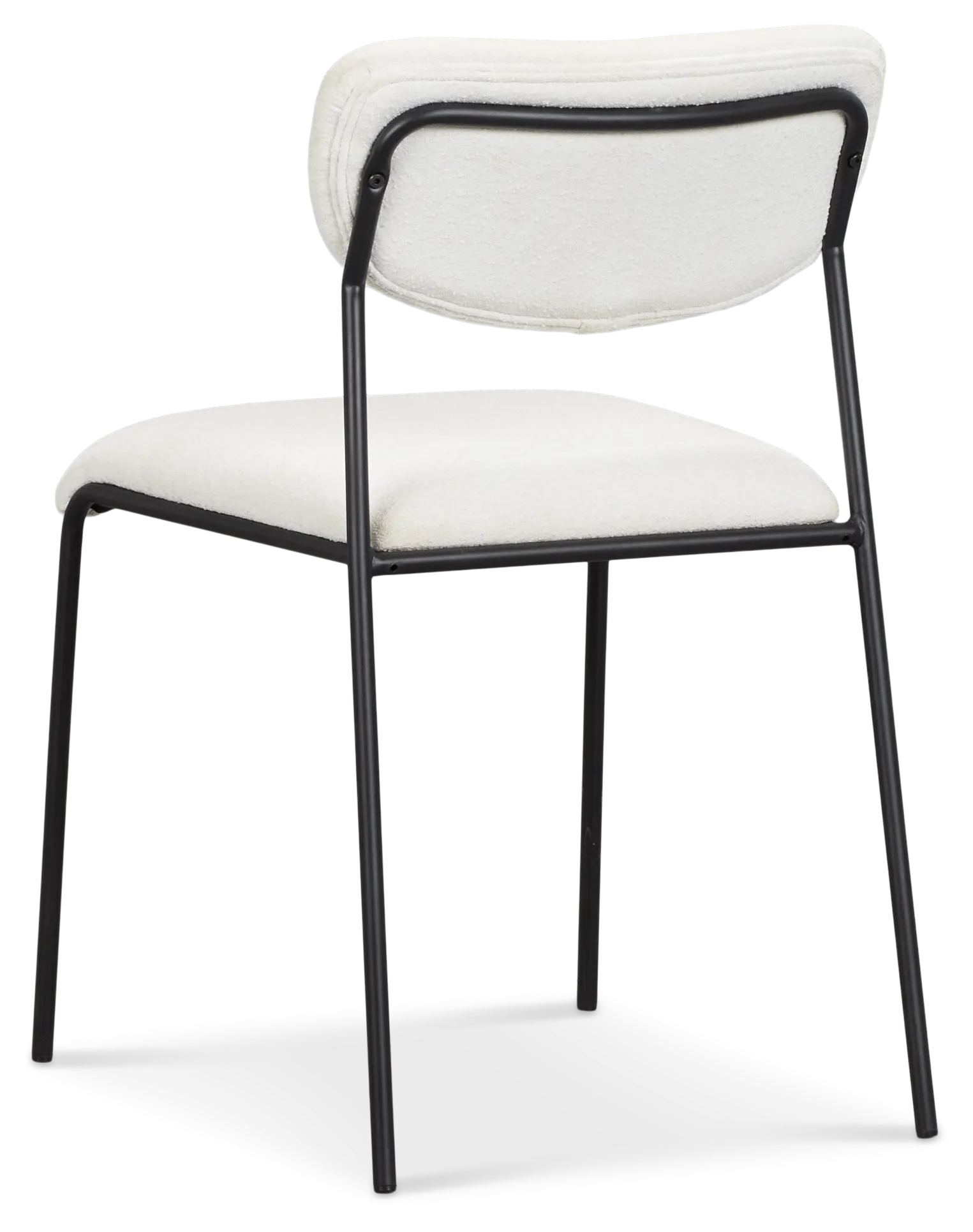 Lynden White Metal Upholstered Side Chair