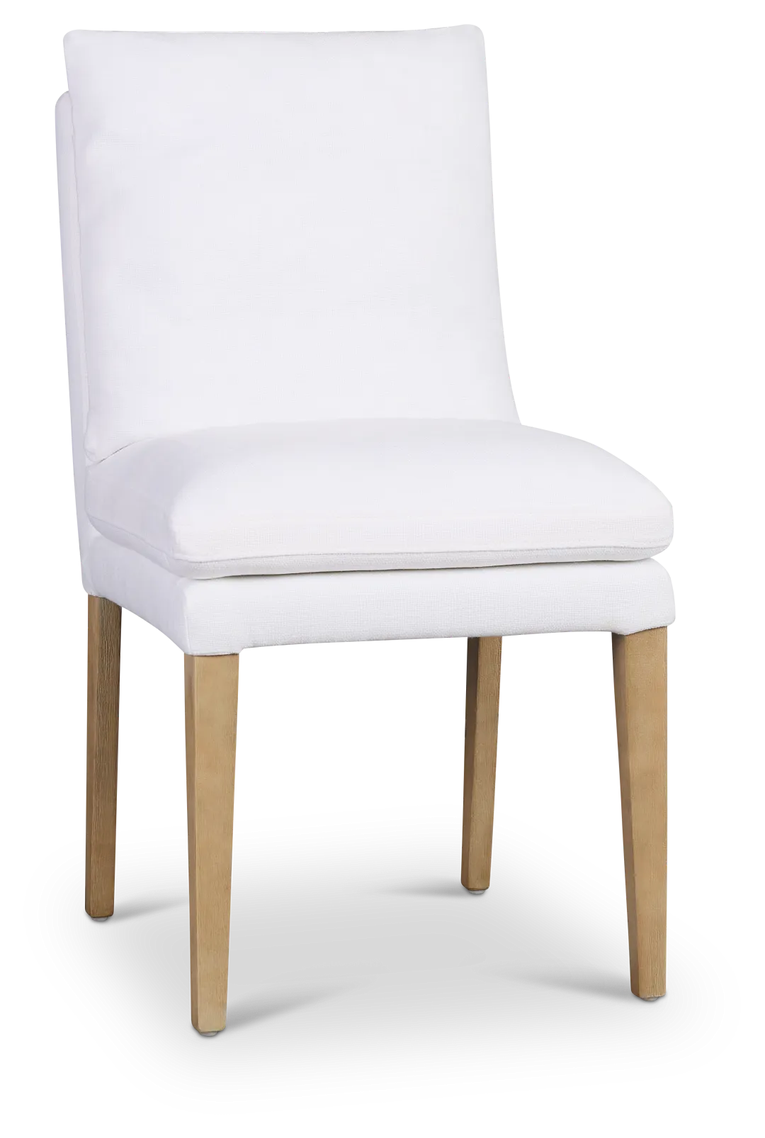 Willow White Fabric Upholstered Side Chair
