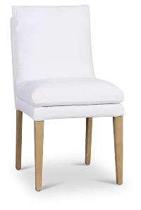 Willow White Fabric Upholstered Side Chair