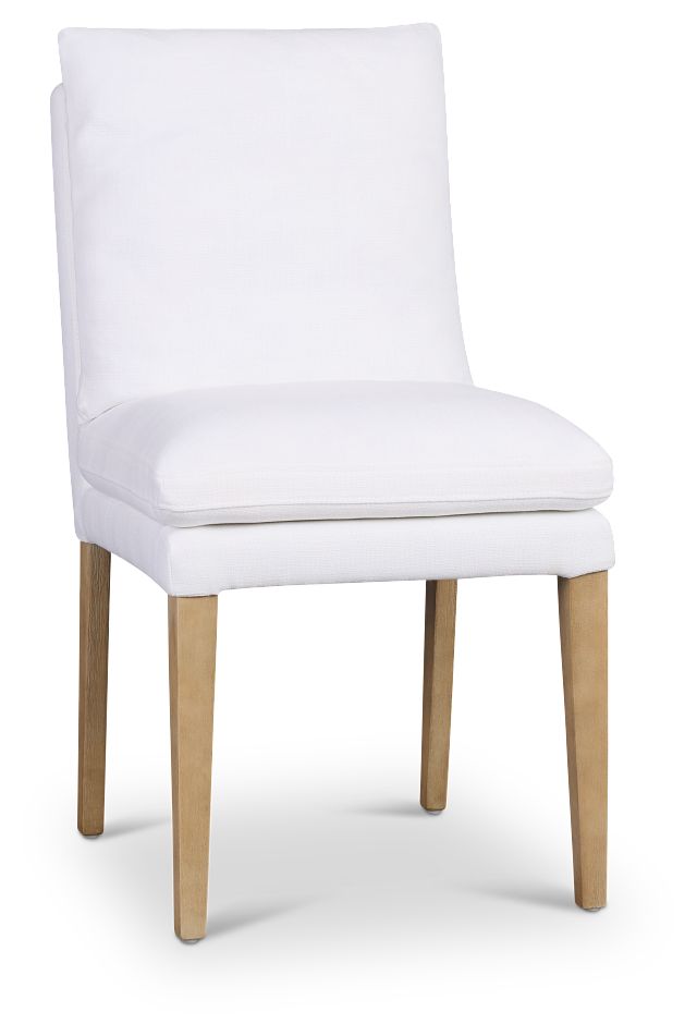 Willow White Fabric Upholstered Side Chair