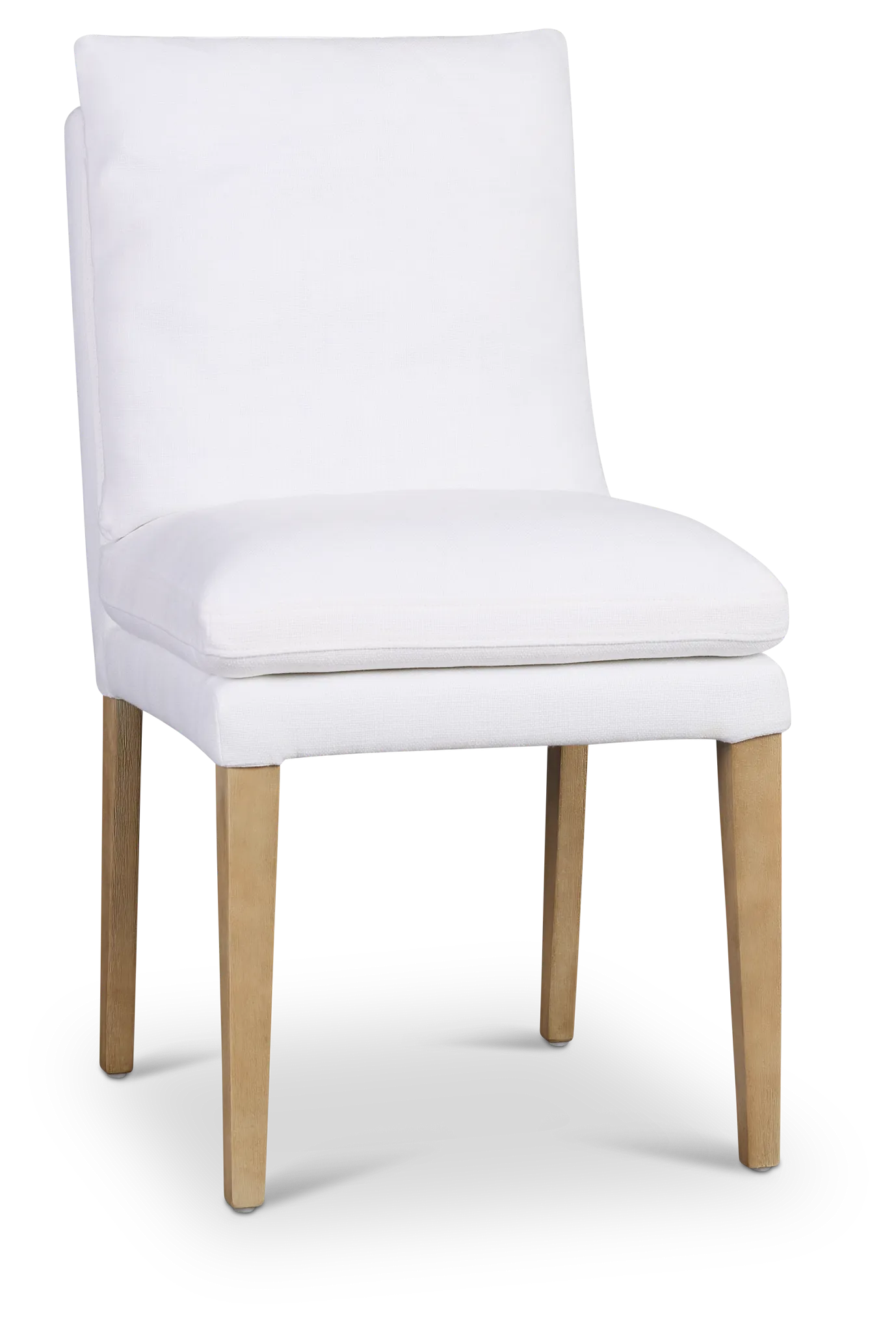 Willow White Fabric Upholstered Side Chair