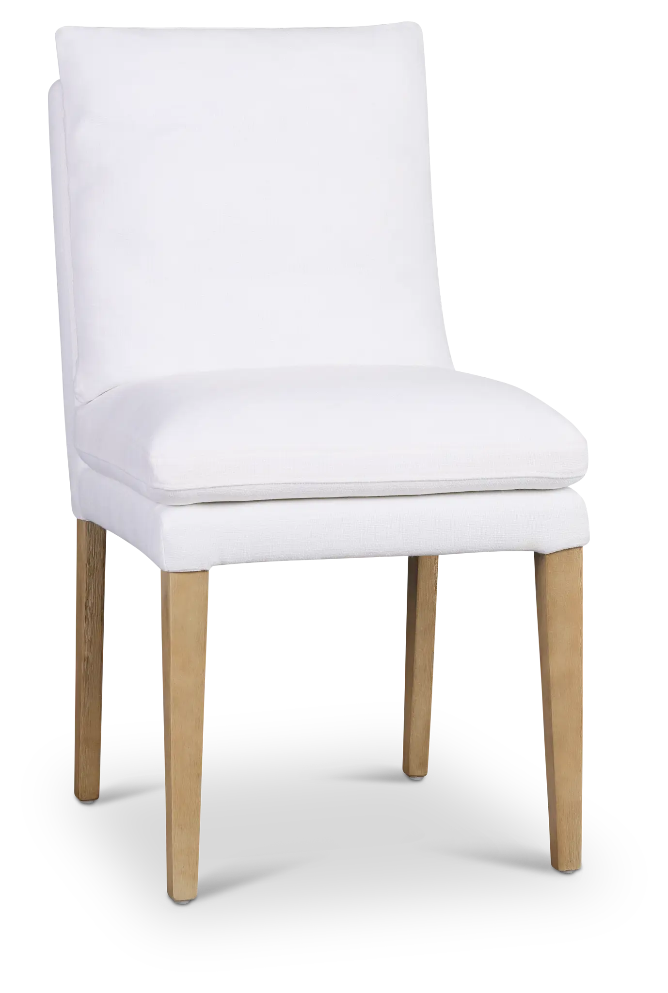 Willow White Fabric Upholstered Side Chair Willow White Fabric Upholstered Side Chair