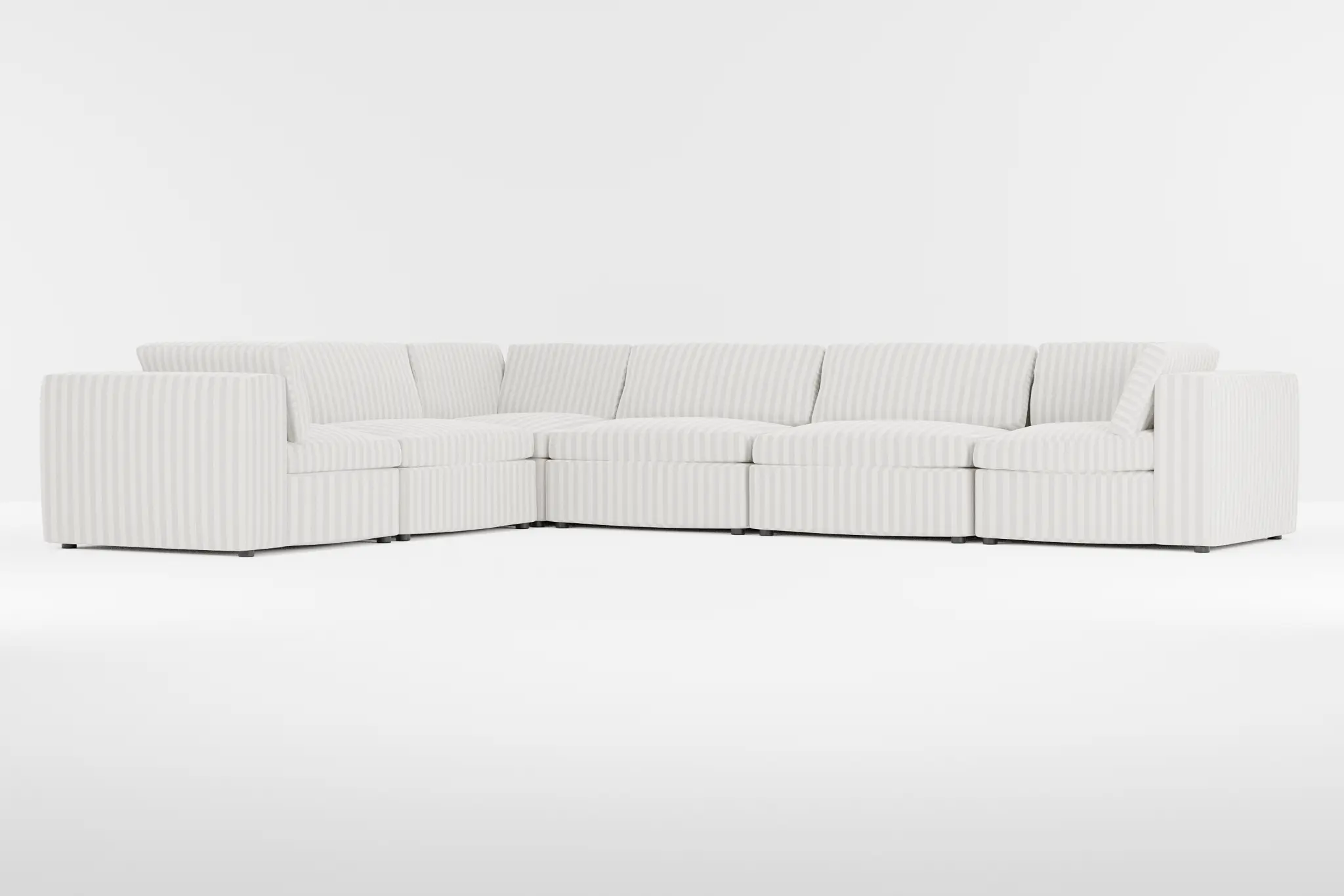 Destin Sea Lane Light Gray Fabric 6-piece Modular Sectional Destin Sea Lane Light Gray Fabric 6-piece Modular Sectional