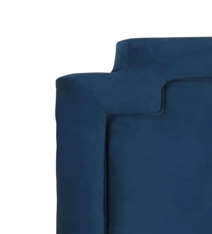 Whitney Dark Blue Uph Platform Bed Whitney Dark Blue Uph Platform Bed