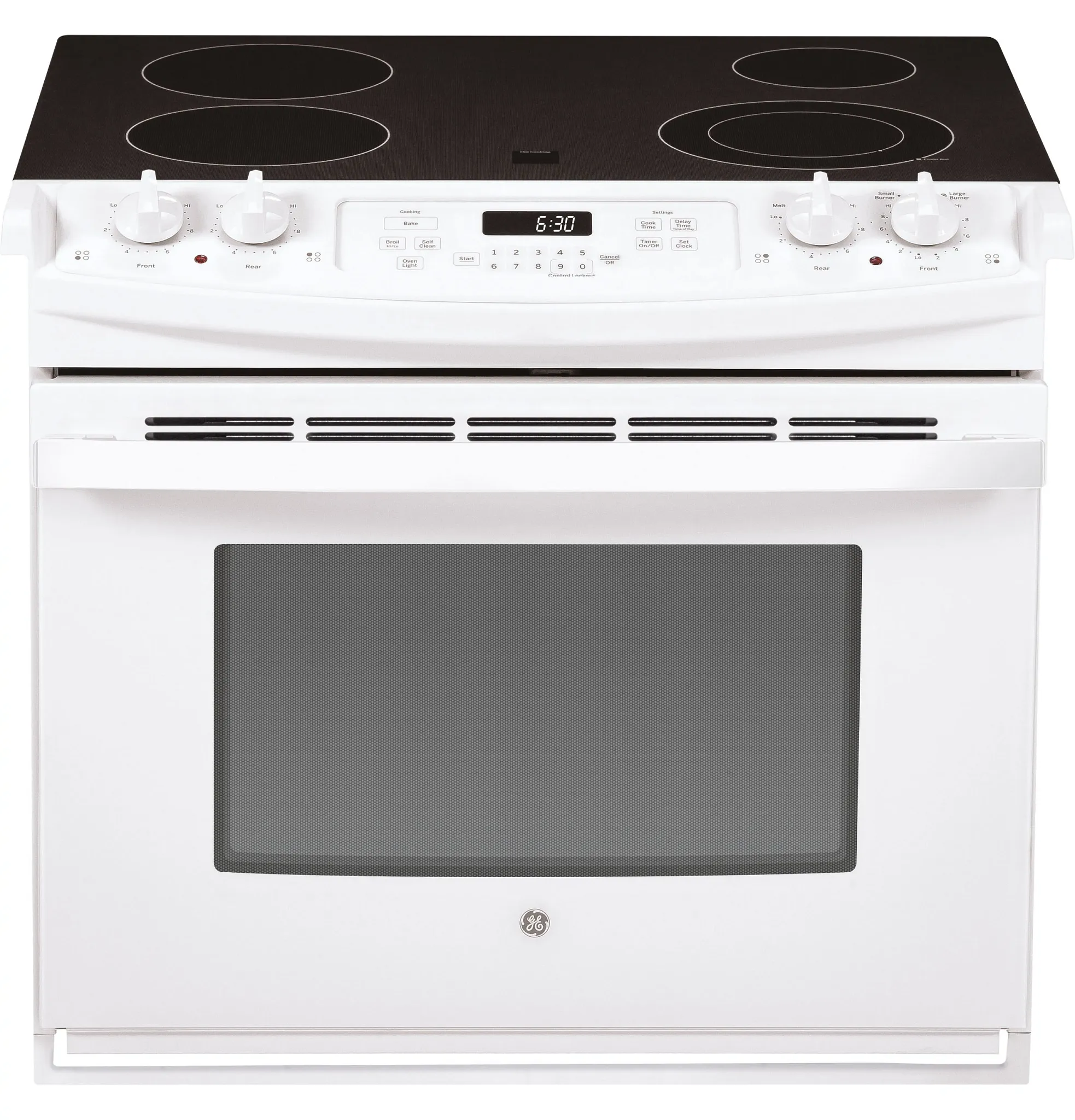 Ge 630 Series White 30" Electric Range
