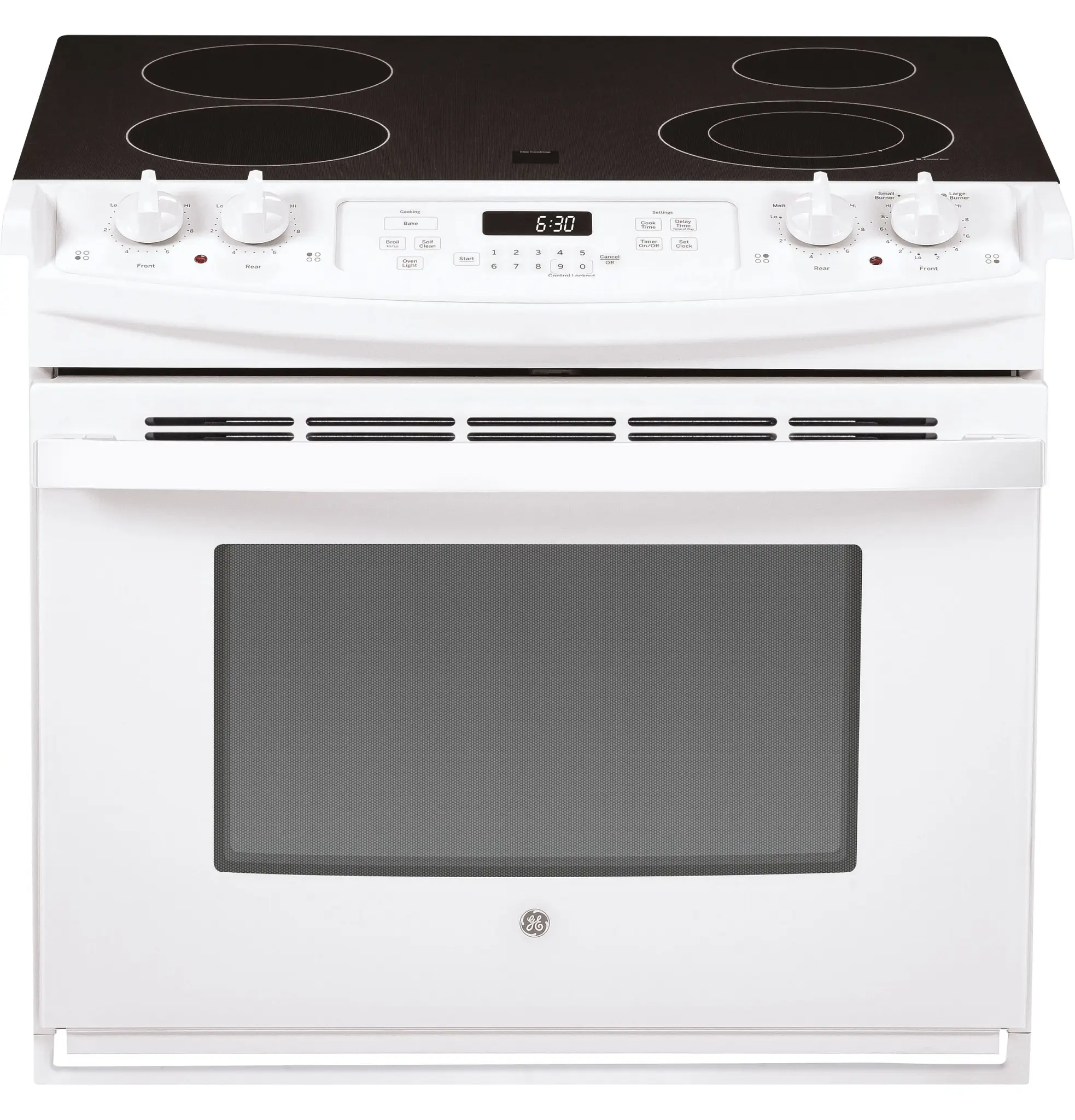 Ge 630 Series White 30" Electric Range Ge 630 Series White 30" Electric Range