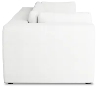 Destin Sutton White Fabric 3 Piece Modular Sofa