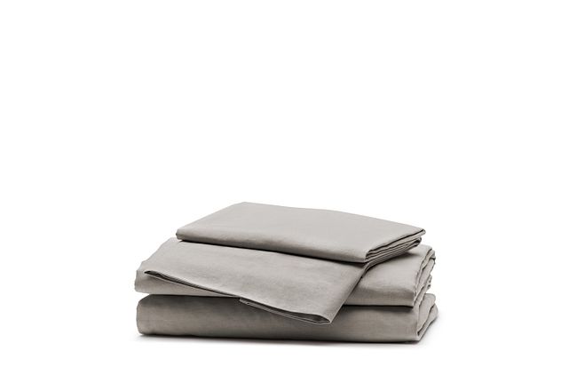 Rest & Renew Linen Blend Gray Sheet Set