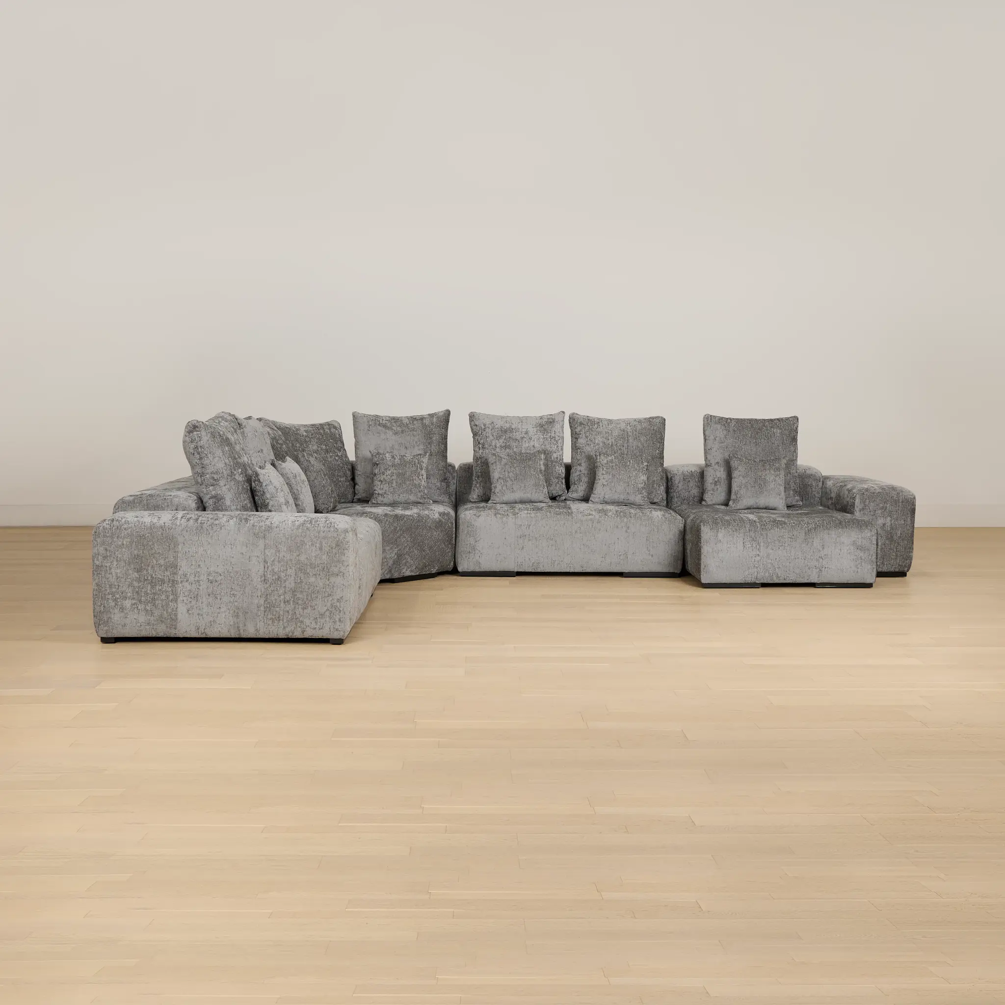 Skylar Gray Fabric Medium Right Chaise Sectional Skylar Gray Fabric Medium Right Chaise Sectional