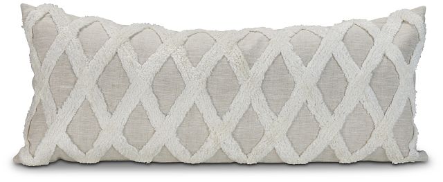 Ellett Ivory Lumbar Accent Pillow