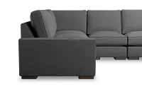 Edgewater Delray Dark Gray Medium Two-arm Sectional