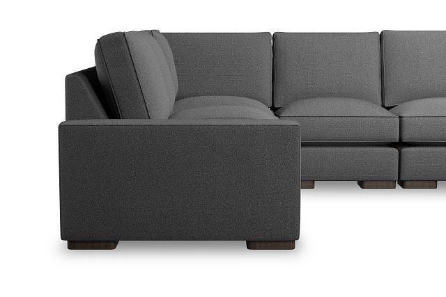 Edgewater Delray Dark Gray Medium Two-arm Sectional