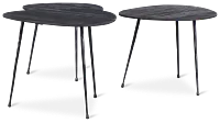 Reef Black Set Of 3 Nesting Tables