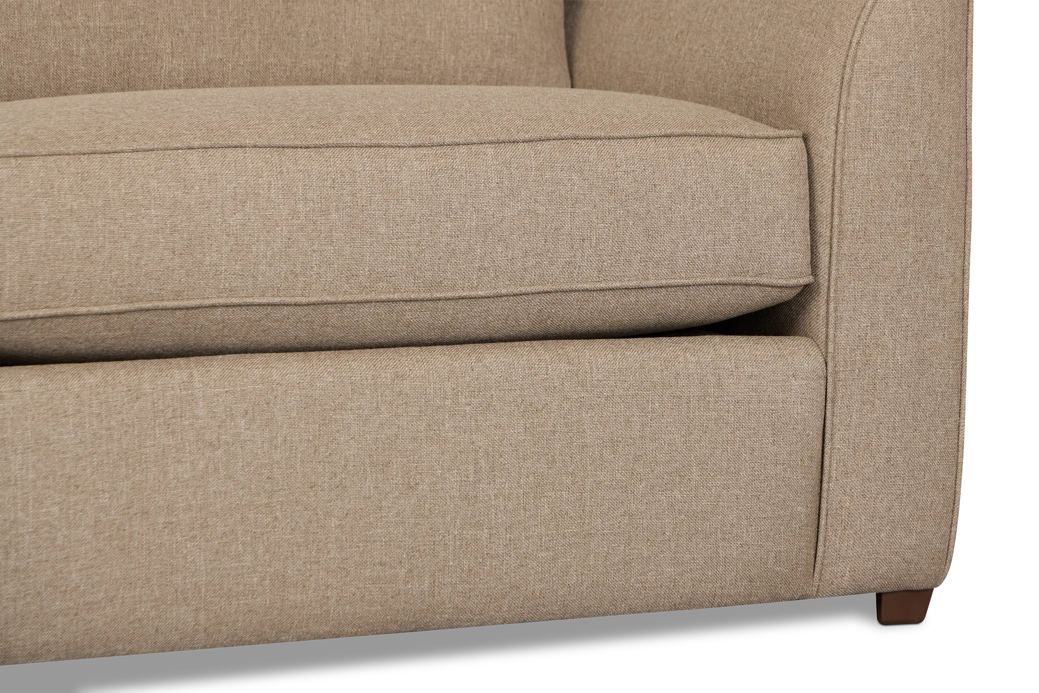 Tate Brown Fabric Memory Foam Sleeper Tate Brown Fabric Memory Foam Sleeper