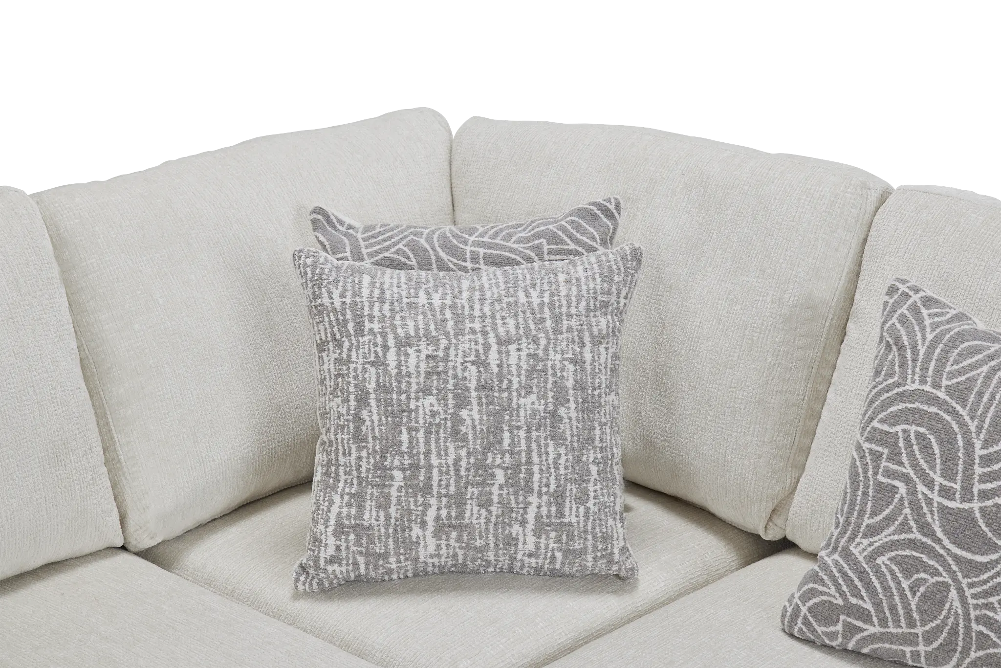 Blakely White Fabric Left Chaise Storage Sectional Blakely White Fabric Left Chaise Storage Sectional
