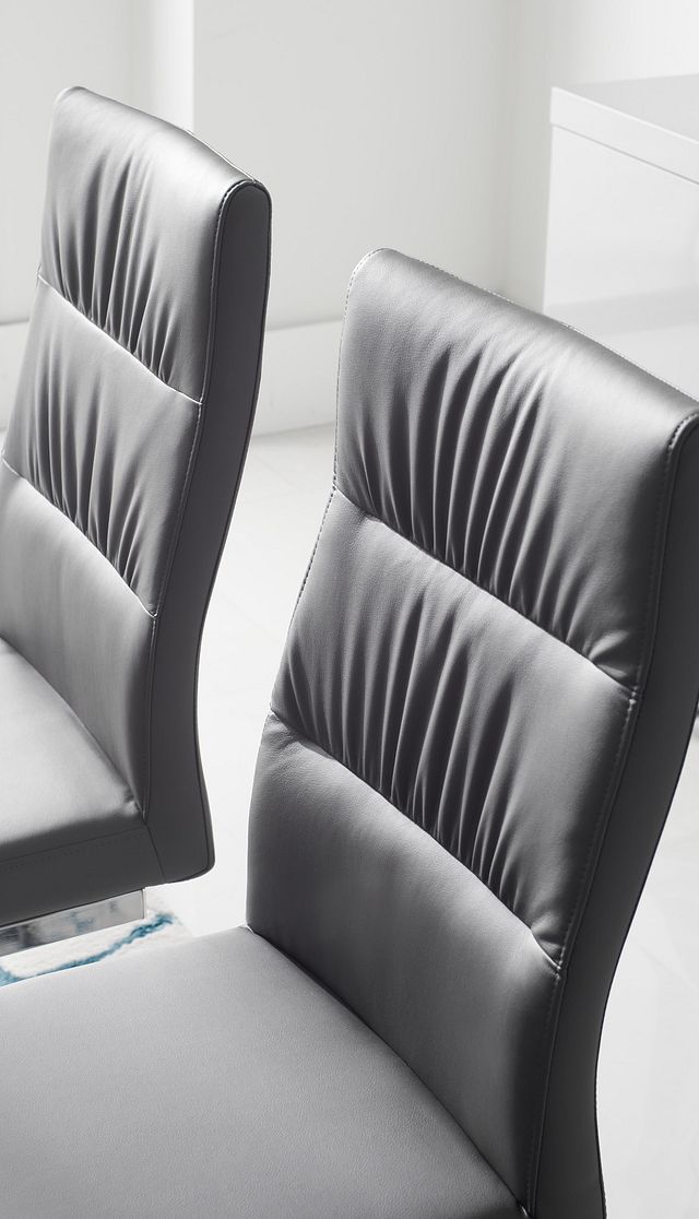 Bronx Gray Upholstered Side Chair