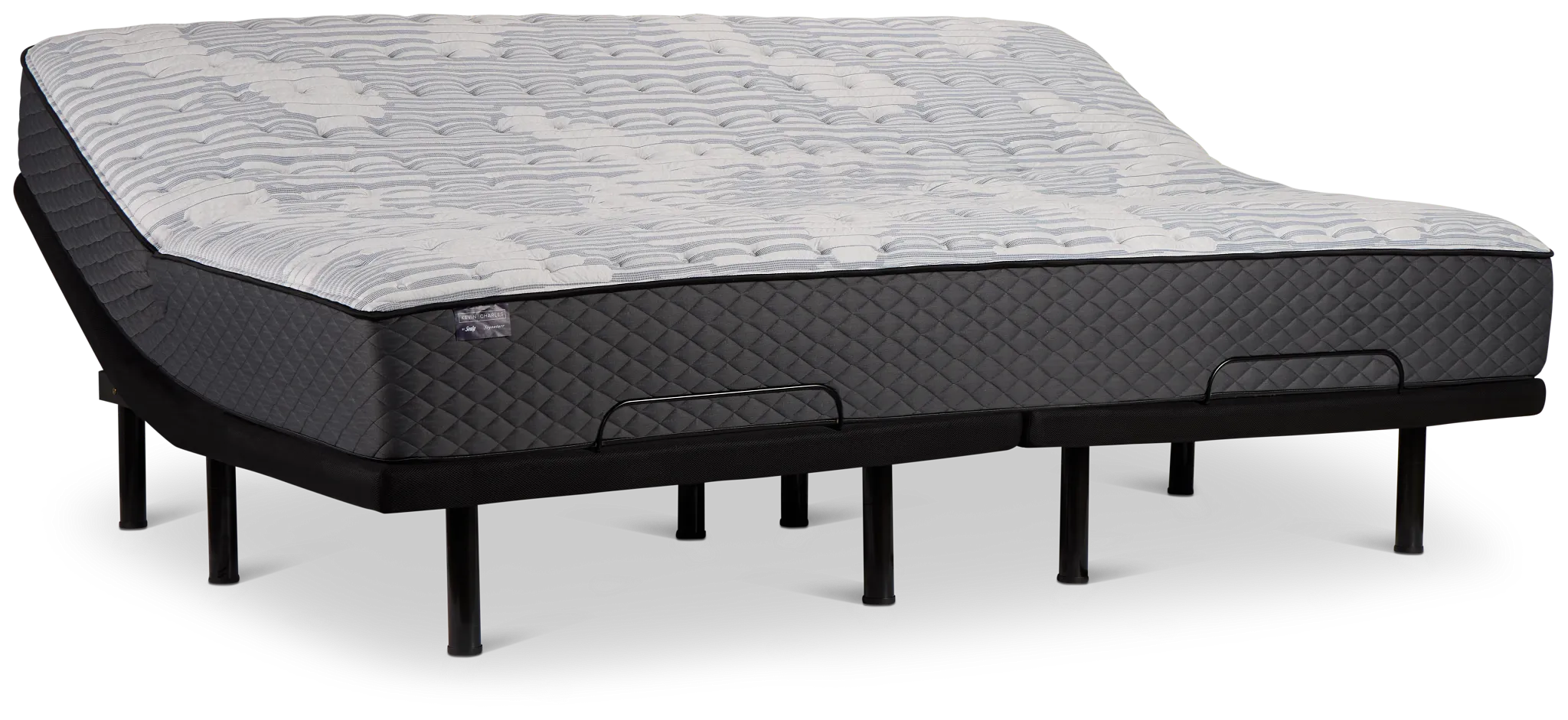 Kevin Charles By Sealy Signature Extra Firm Plus Adjustable Mattress Set