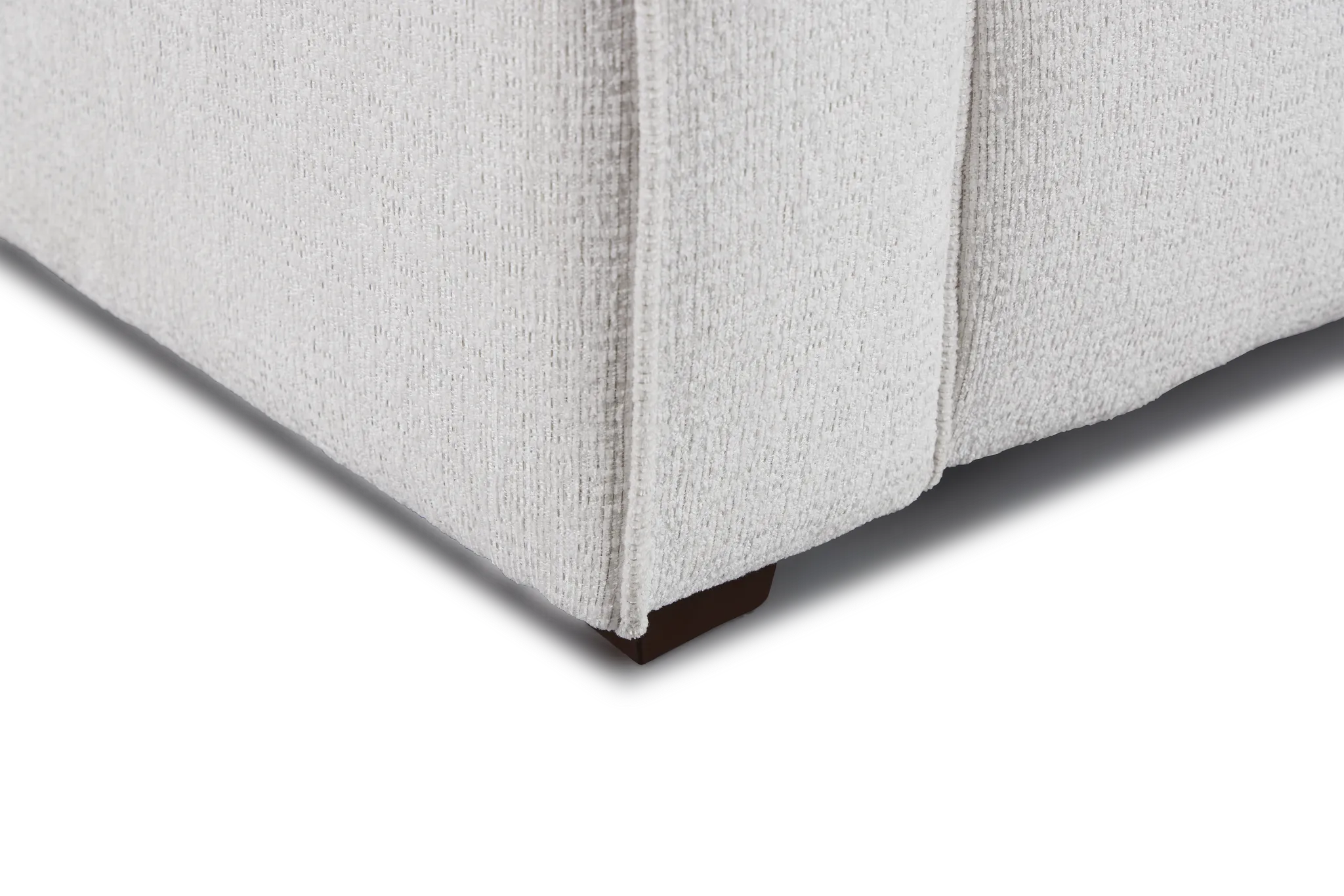 Avalon White Fabric Loveseat