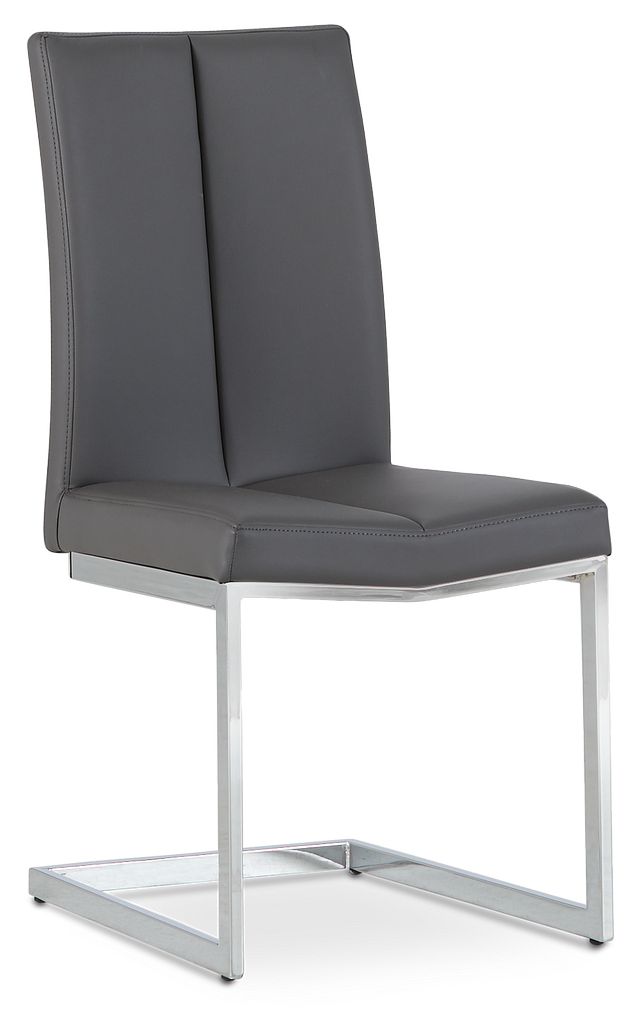 London Gray Upholstered Side Chair