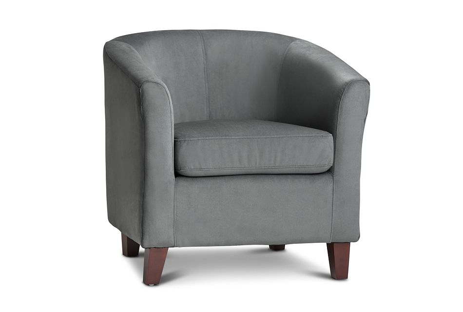Concord Dark Gray Velvet Accent Chair Home Accents Accent Chairs City Furniture
