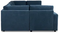 Addie Blue Fabric 8-piece Pit Storage Sectional