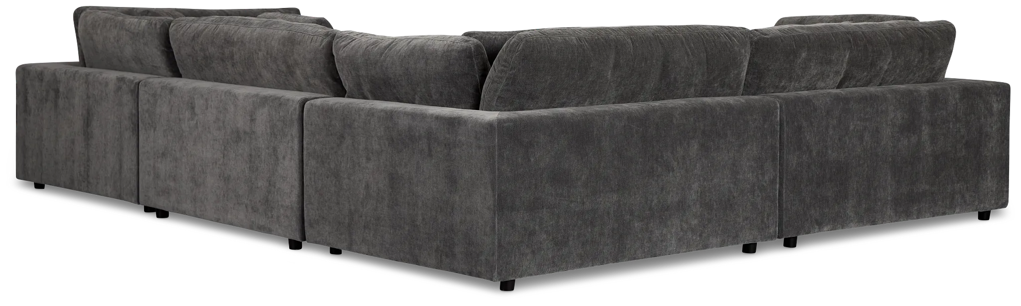 Lounge Dark Gray Fabric Medium Right Chaise Sectional
