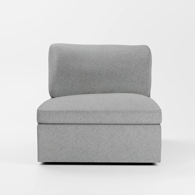 Destin Suave Gray Fabric Swivel Chair
