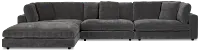 Lounge Dark Gray Small Chaise Sectional