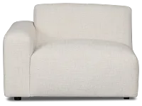 Baylor Light Beige Fabric Left Chair