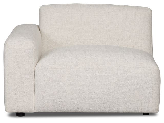 Baylor Light Beige Fabric Left Chair