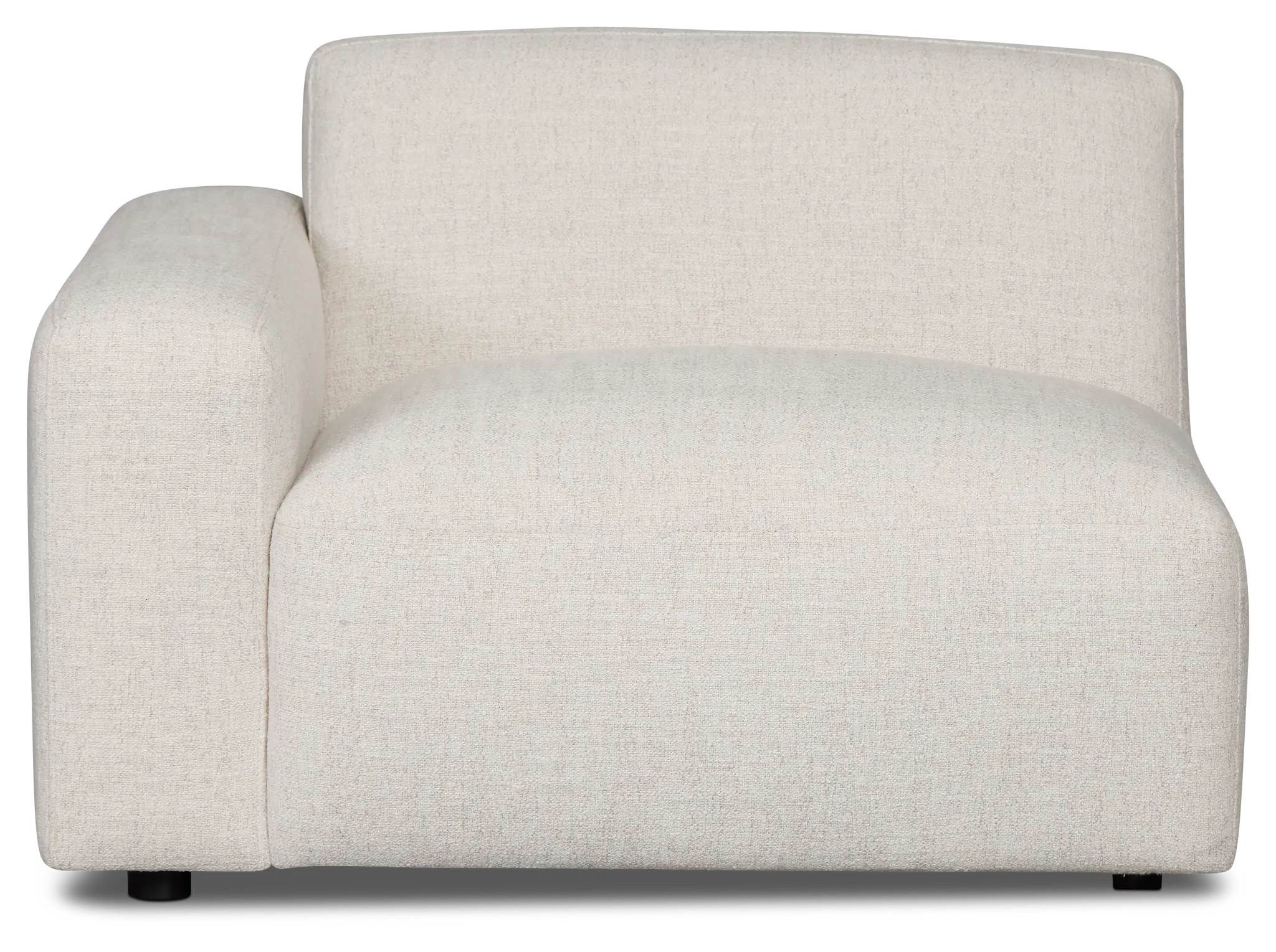 Baylor Light Beige Fabric Left Chair