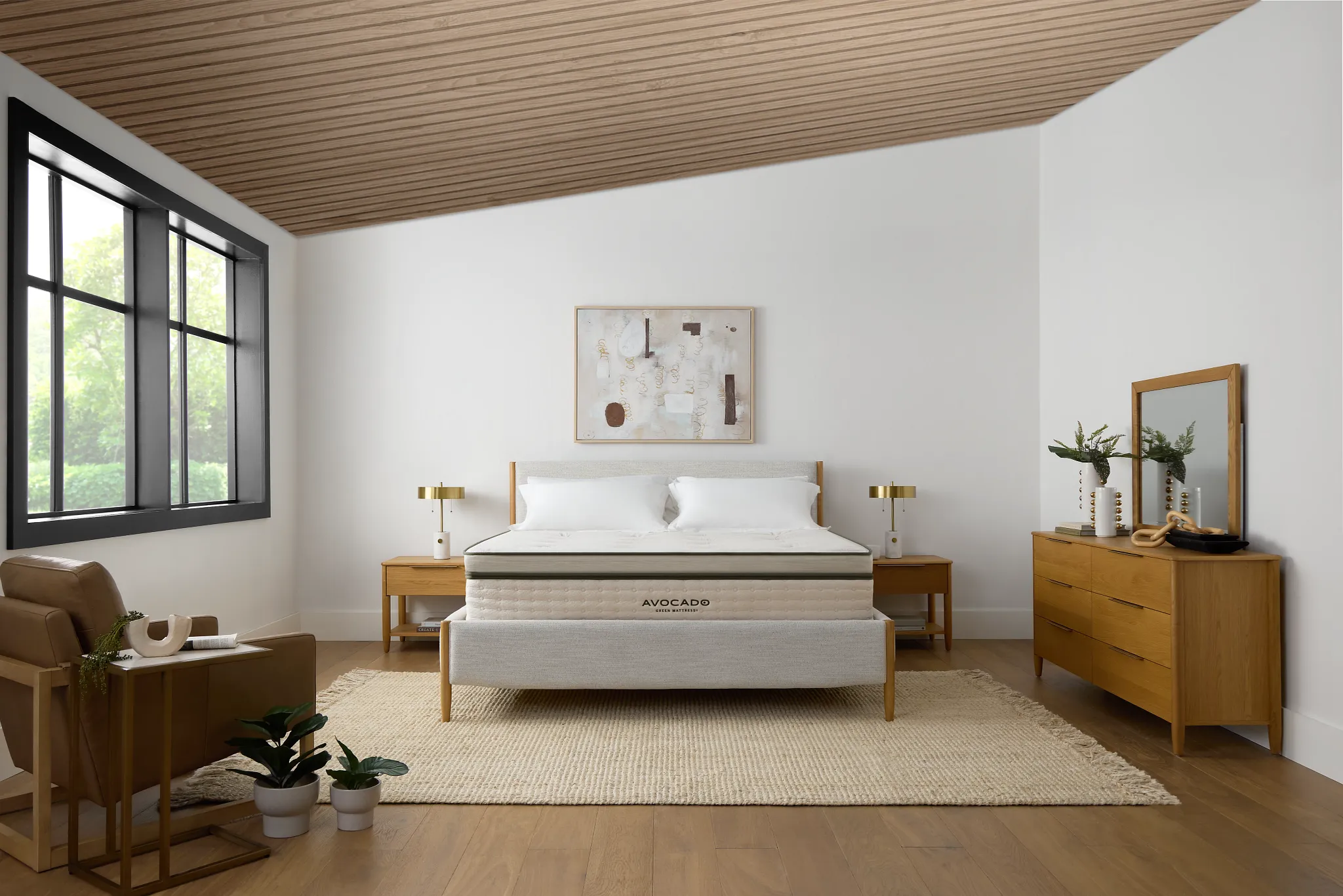 Avocado Green 15.50" Plush Box Top Mattress