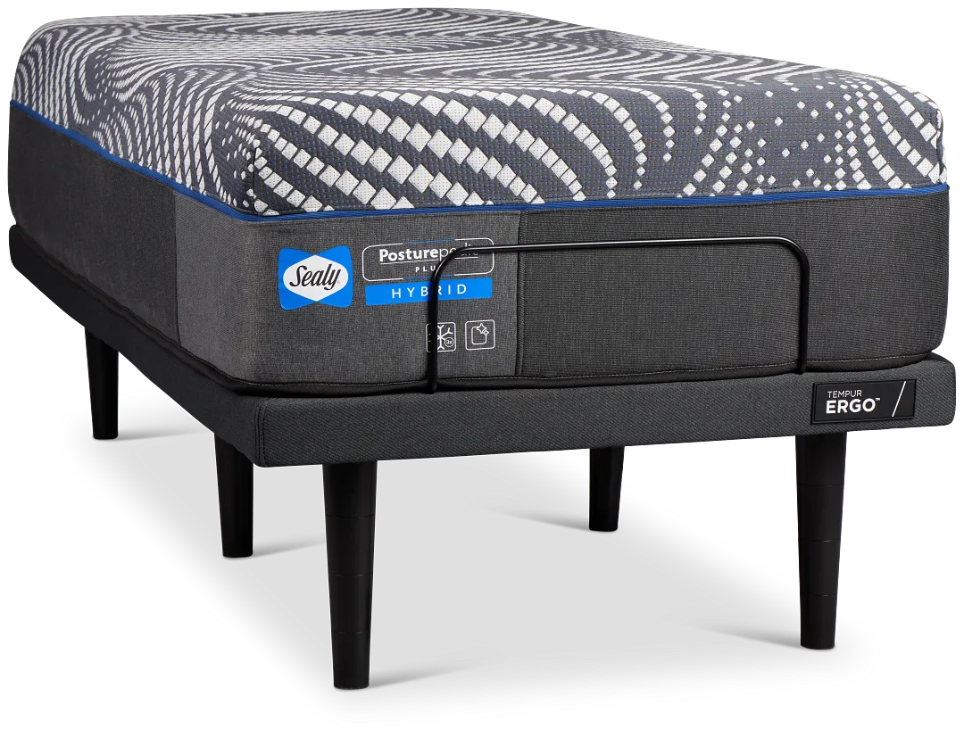 Sealy Posturepedic Plus High Point 14" Firm Ergo Smart Adjustable Mattress Set