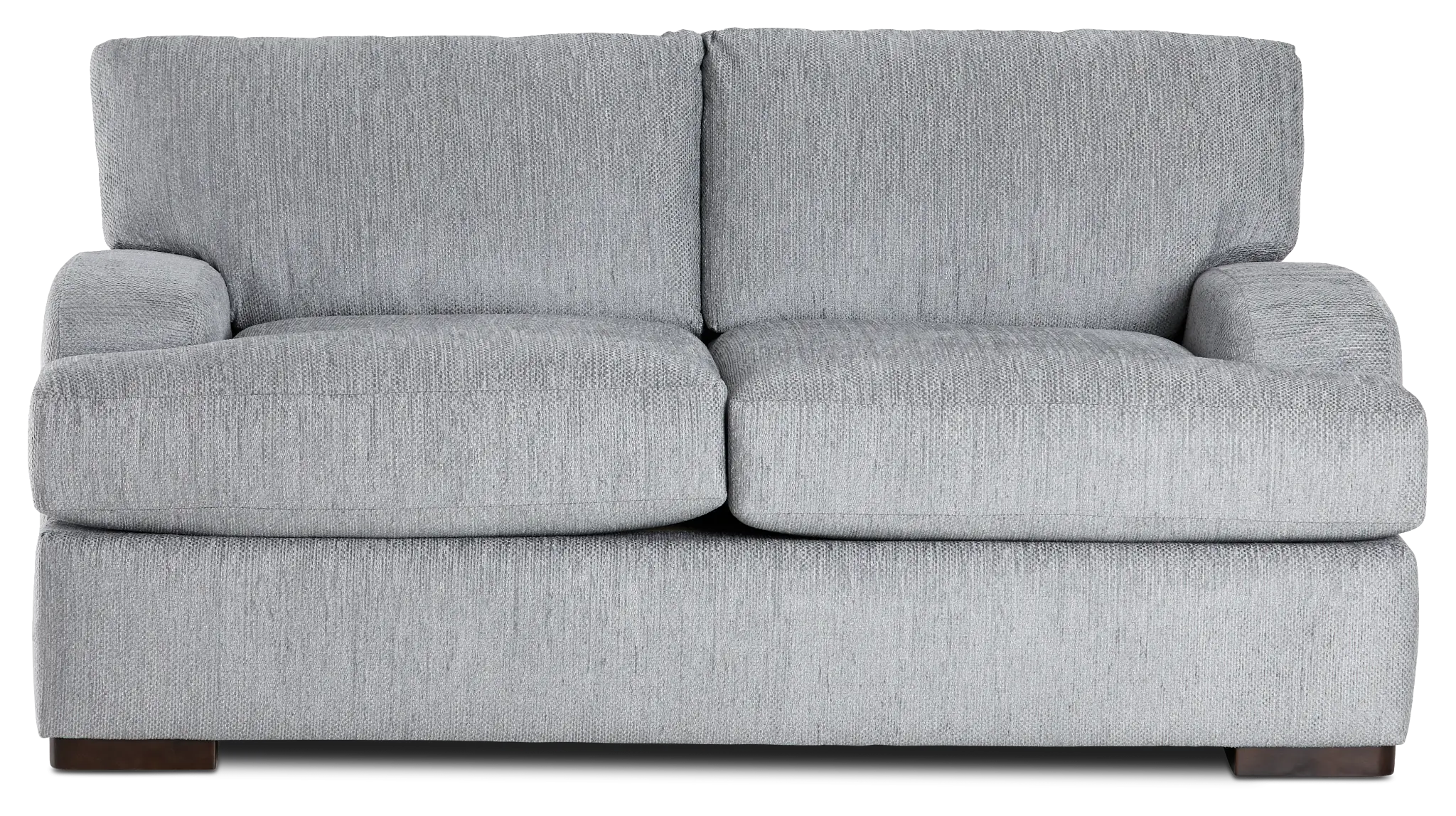 Alpha Light Gray Fabric Loveseat Alpha Light Gray Fabric Loveseat