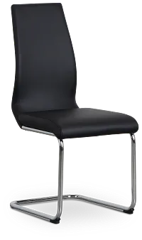 Lennox Black Upholstered Side Chair