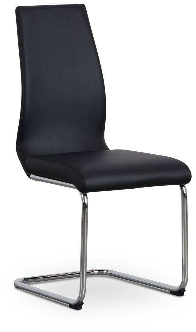 Lennox Black Upholstered Side Chair