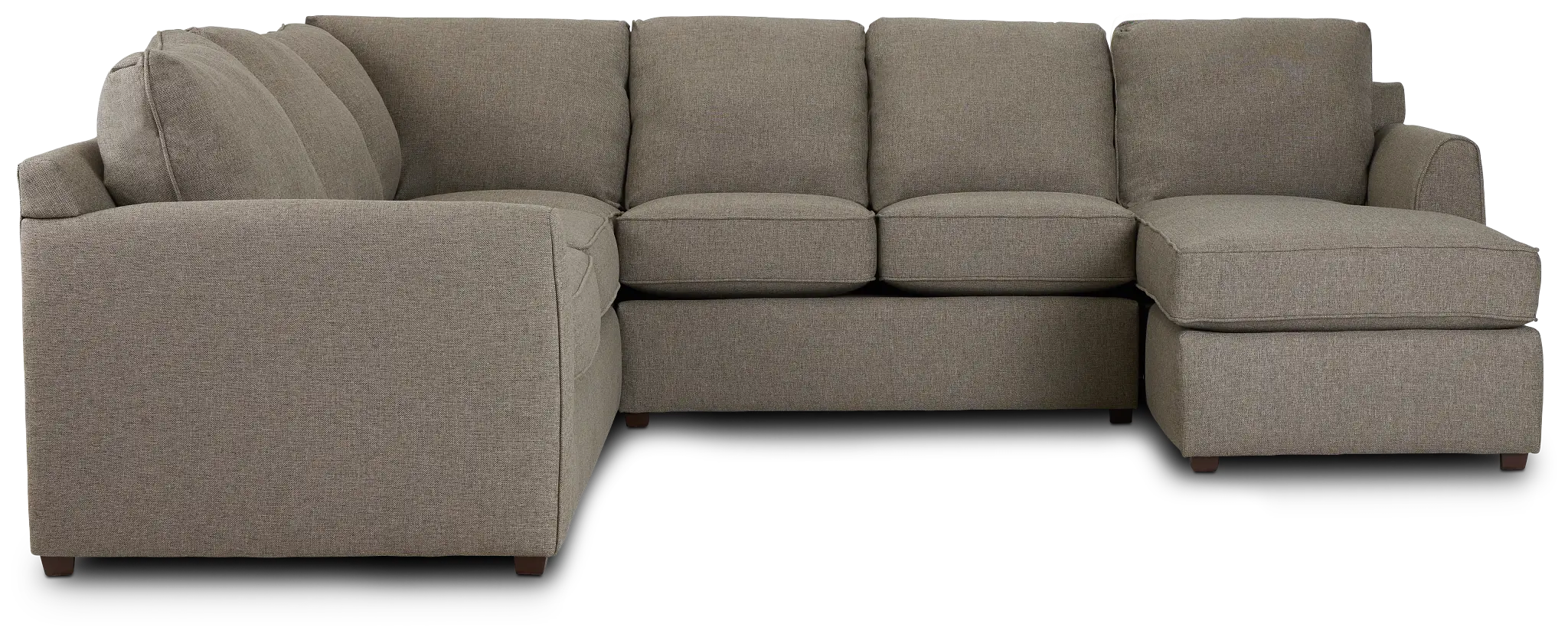 Asheville Brown Fabric Medium Right Chaise Sectional Asheville Brown Fabric Medium Right Chaise Sectional