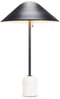 Cova Black Metal Table Lamp