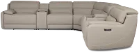 Jett Gray Micro Large Triple Power Reclining Two-arm Sectional