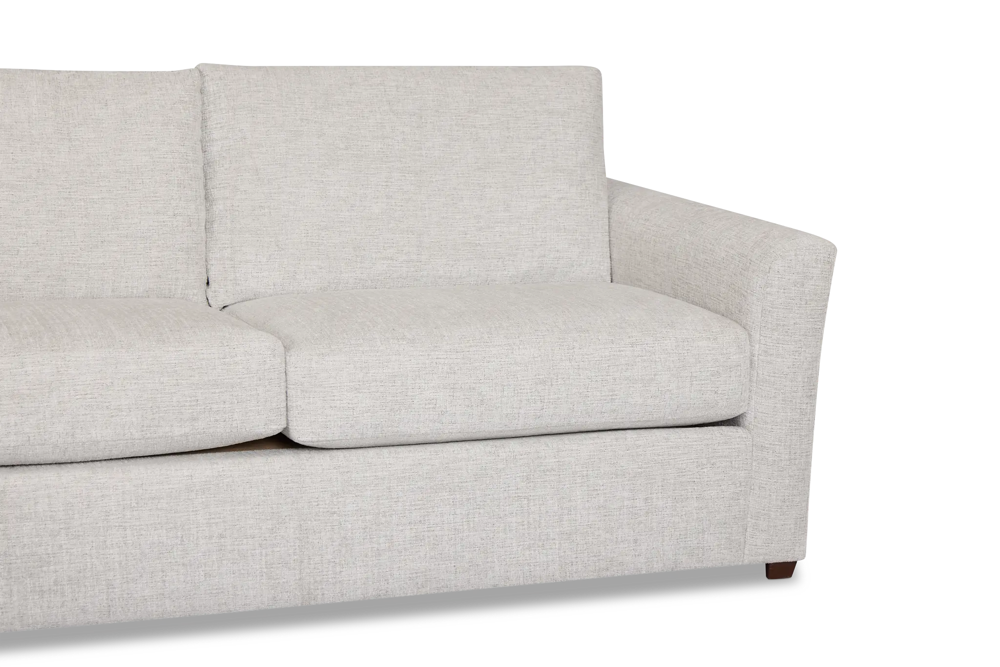 Miller Light Gray Fabric Left Bumper Sectional Miller Light Gray Fabric Left Bumper Sectional