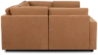 Addie Brown Fabric 6-piece Pit Storage Sectional