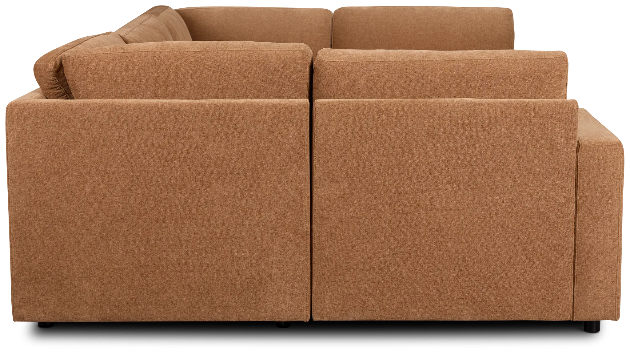 Addie Brown Fabric 6-piece Pit Storage Sectional