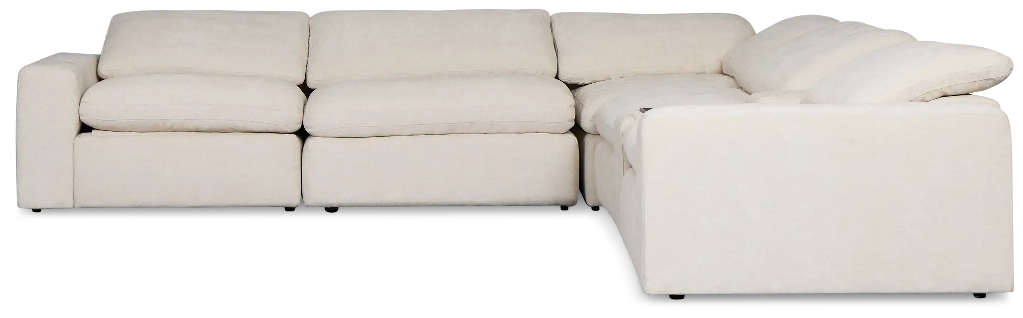 Drift Light Beige Fabric Medium Triple Power 2-arm Sectional Drift Light Beige Fabric Medium Triple Power 2-arm Sectional