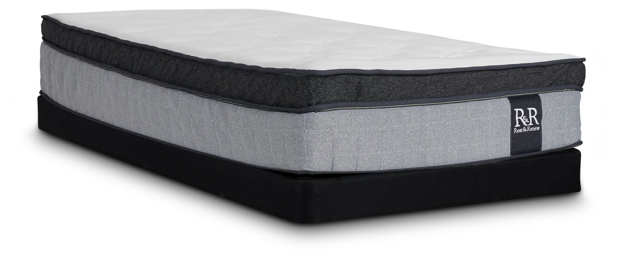 Rest & Renew By Zinus Pocket 14" Low-profile Mattress Set