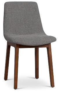 Hamilton Dark Gray Fabric Upholstered Side Chair