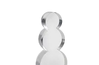 Snowman Clear Medium Sculpture