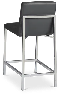 Amalfi Gray 24" Upholstered Barstool