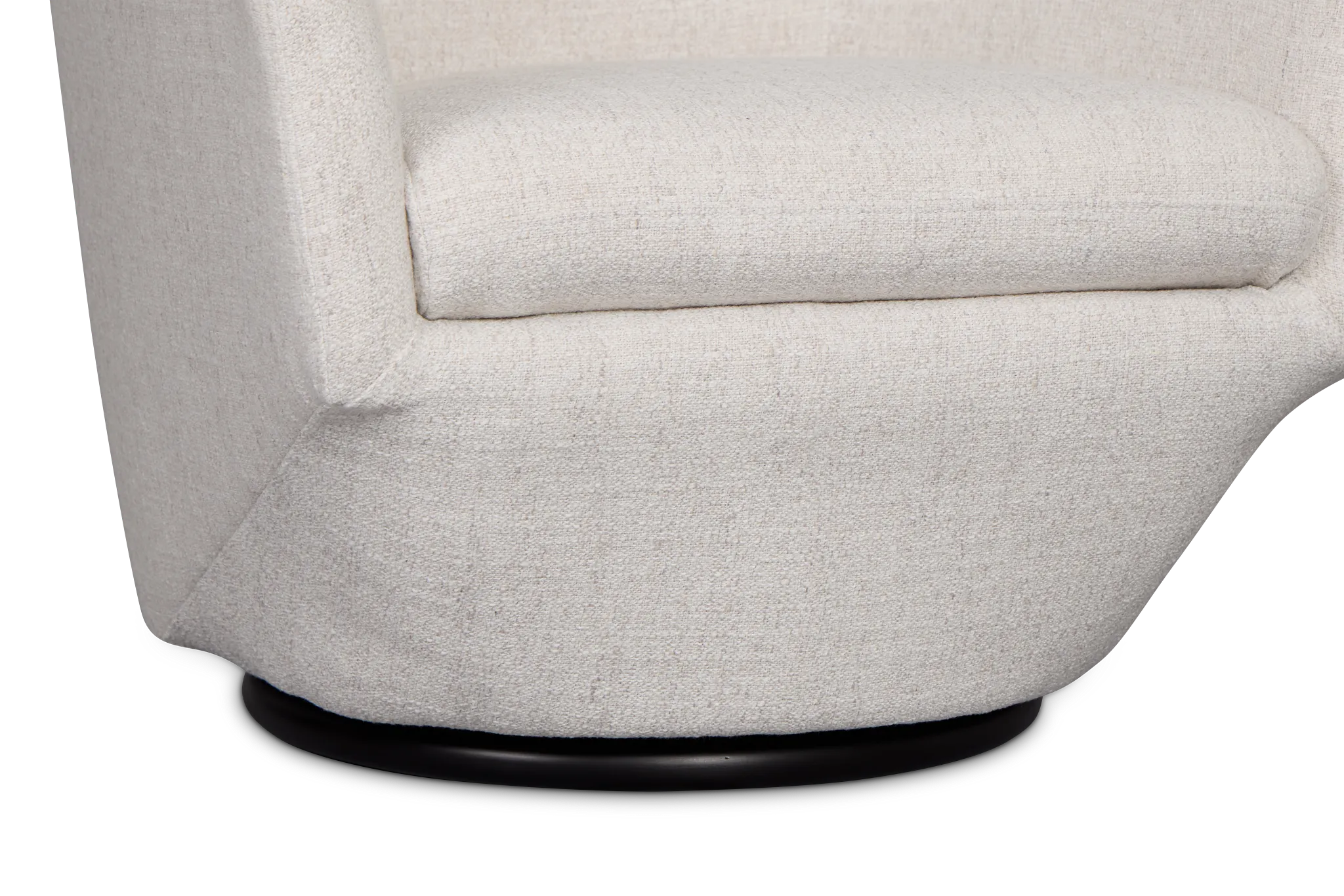 Baylor Light Beige Fabric Swivel Chair