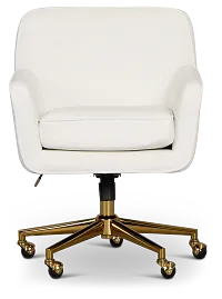Grayden White Desk Chair