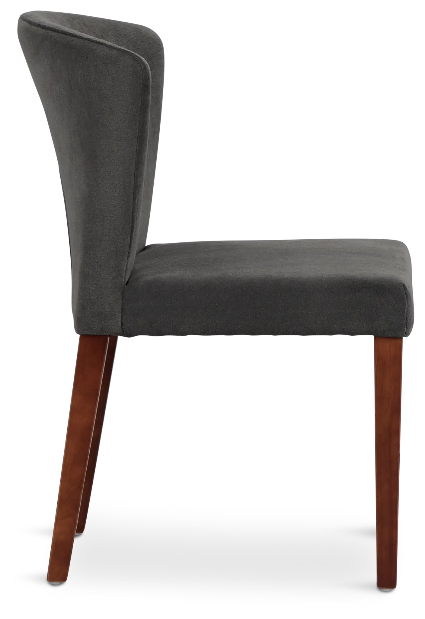 Bentley Dark Gray Velvet Upholstered Side Chair Bentley Dark Gray Velvet Upholstered Side Chair